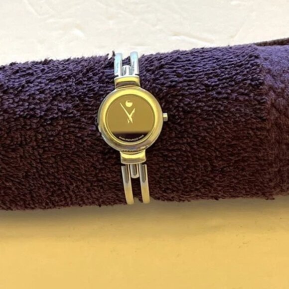 Women's Movado Harmony Classic 23mm Stainless Steel Bangle Bracelet Watch - Picture 1 of 5